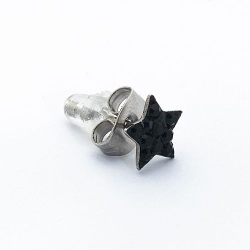 Borghetti Earrings Piatto Stella Nero Ear Studs 1 PC | Ear Studs Borghetti Earrings Piatto Stella Nero Ear Studs 1 PC | Ear Studs