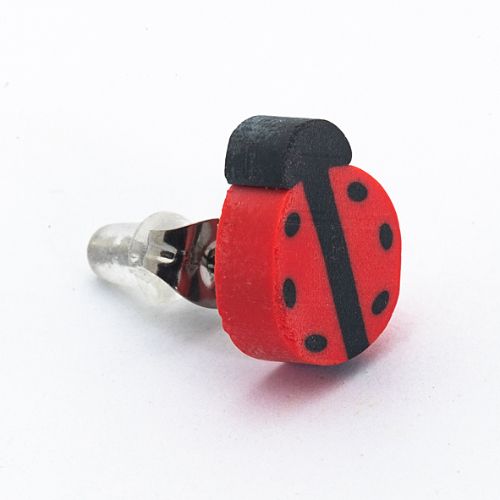 Borghetti Earrings Orecchino Fymo Coccinella Ear Studs 1 PC | Ear Studs Borghetti Earrings Orecchino Fymo Coccinella Ear Studs 1 PC | Ear Studs