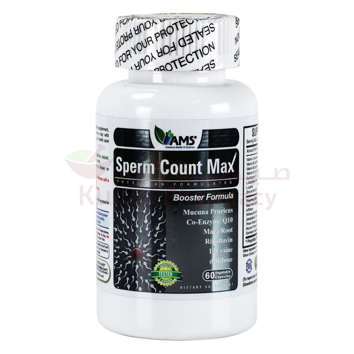 Ams Sperm Count Hard Capsule 60 PC | Men's Health Ams Sperm Count Hard Capsule 60 PC | Men's Health