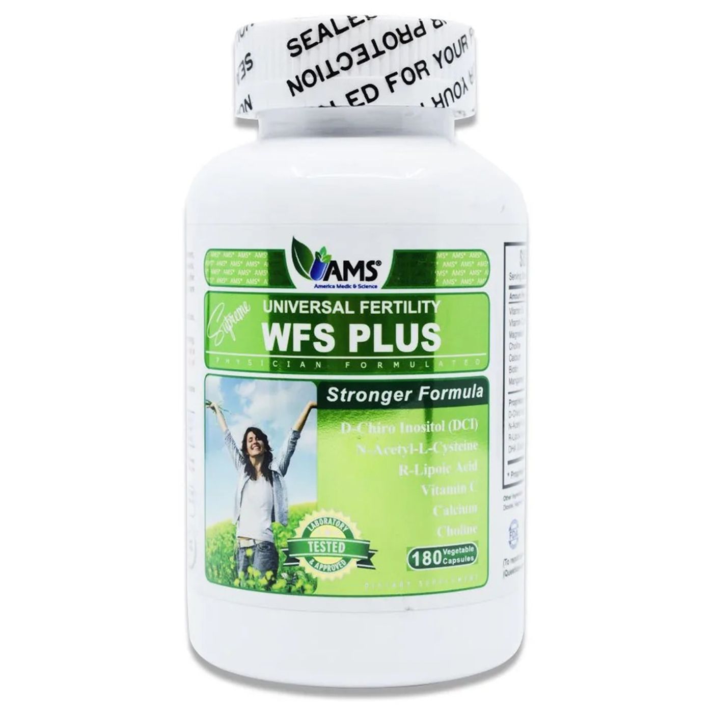 Ams Fertility Wfs Plus Hard Capsule 180 PC | Kulud Pharmacy
