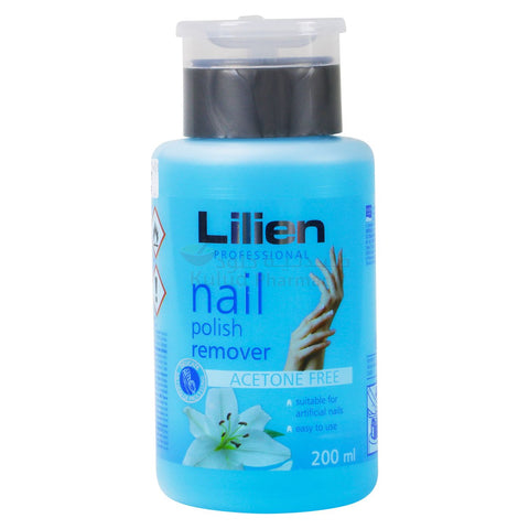 Lilien Nail Polish Remover With Pump Acetone Free Lily Nail Polish Remover 200 ML