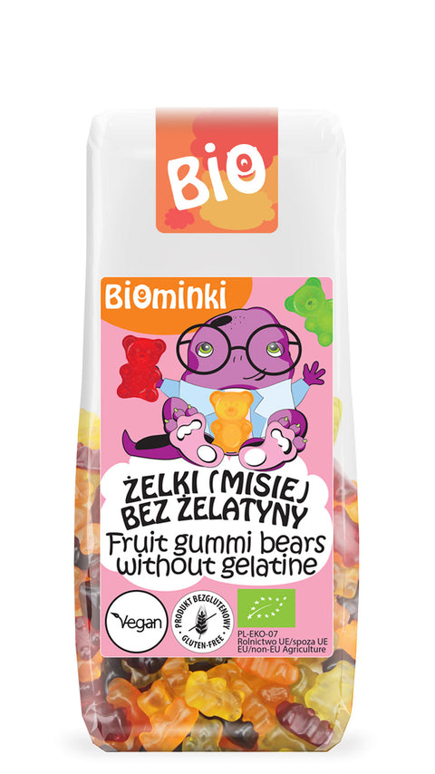 Biominki Fruit Gummi Bears Without Gelatine 100Gm