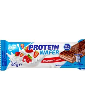 6Pak protein Wafer 40G Strawberry