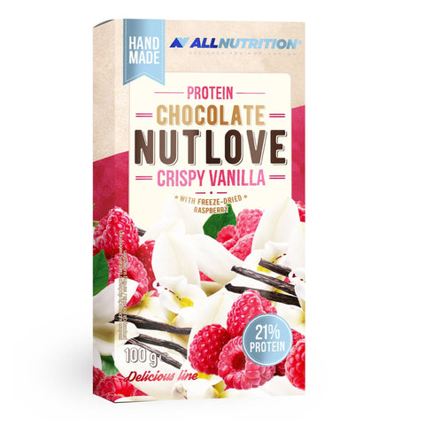 All Nutrition Nutlove protein Chocolate Crispy Vanilla Raspberry 100 G