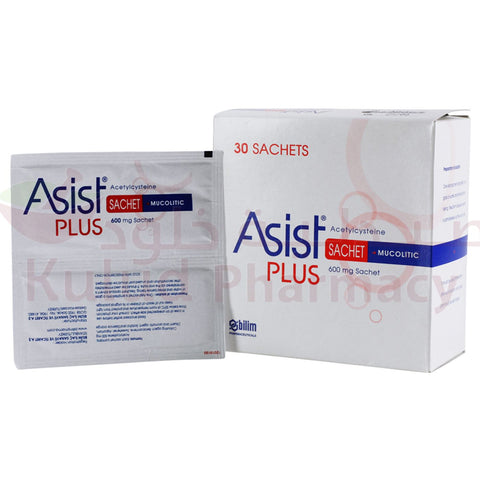 Buy Asist Plus Sachets 600 Mg 30 PC Online - Kulud Pharmacy