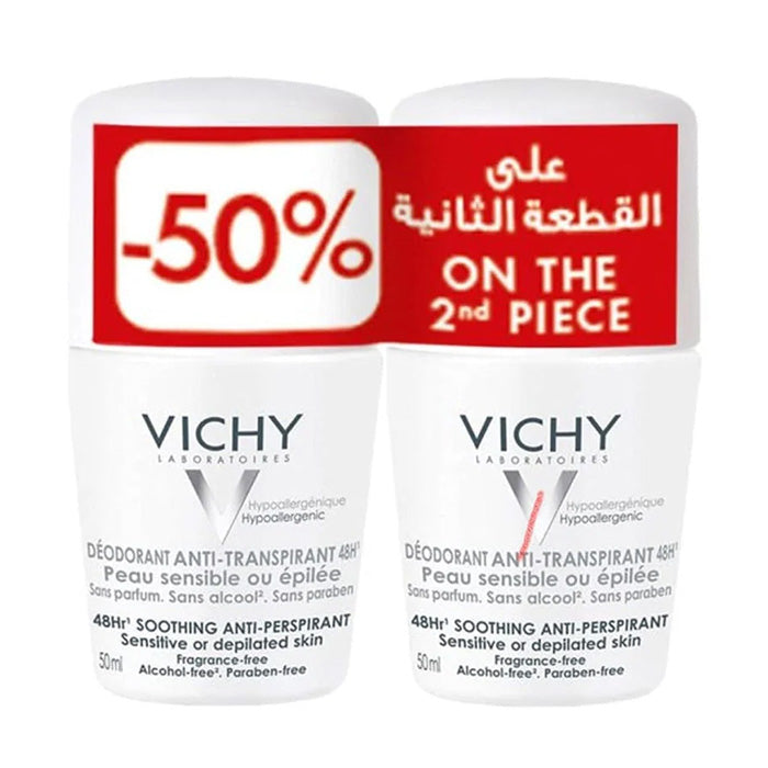 Vichy Deodorant Roll-On Soothing 50ml Buy 1 Get 50% Off on the 2nd | Deodorants & Body Powders Vichy Deodorant Roll-On Soothing 50ml Buy 1 Get 50% Off on the 2nd | Deodorants & Body Powders