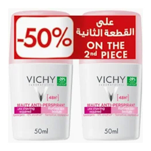 Vichy Deodorant Roll-On Beauty Anti-Perspirant 50ml Buy 1 Get 50% Off on the 2nd | Deodorants & Body Powders Vichy Deodorant Roll-On Beauty Anti-Perspirant 50ml Buy 1 Get 50% Off on the 2nd | Deodorants & Body Powders