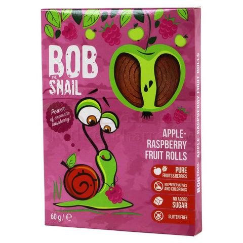 Bob Snail Natural Apple Raspberry Sweets Candy 60 GM – Kulud Pharmacy