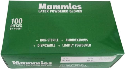 Buy Latex Powdered (M) Gloves 100 PC Online - Kulud Pharmacy