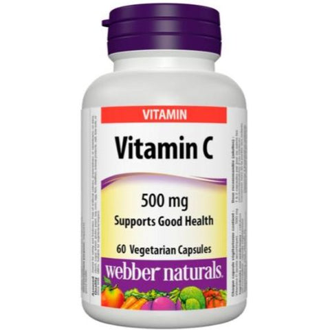 Buy Webber Naturals Vitamin C Vegetarian Capsule 500 Mg 60 PC Online - Kulud Pharmacy