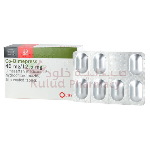 Buy Co-Olmepress Tablet 40/12.5 Mg 28 PC Online - Kulud Pharmacy