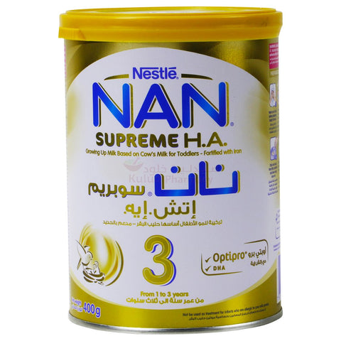 Buy Nan Ha 3 Supreme Milk Formula 400 GM Online - Kulud Pharmacy