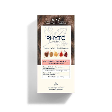 Phytocolor – 6.77 Light Brown Cappuccino – Permanent Hair Color