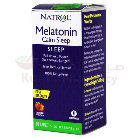 Buy Melatonin Orodispersible Tablet 60 Tab Online - Kulud Pharmacy