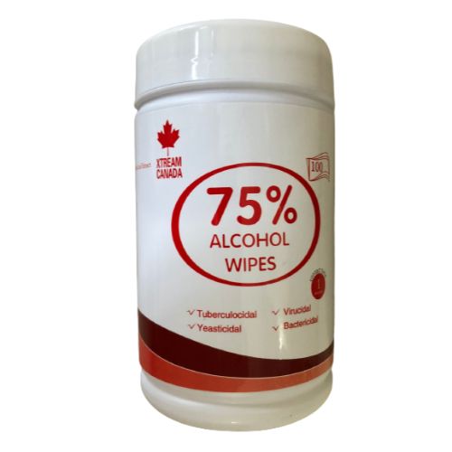 اكستريم 75% مناديل كحول مبلله 100 قطعة | مناديل مبللة