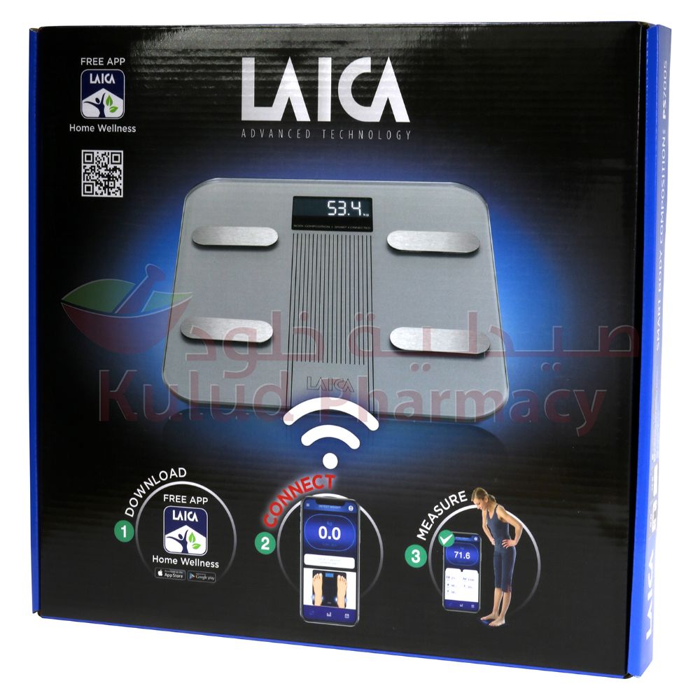 Laica Smart Electric Body Composition Scale -Ps7005S 1 PC | Weighing Scales Laica Smart Electric Body Composition Scale -Ps7005S 1 PC | Weighing Scales