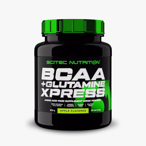 Scitec Nutrition bcaa + glutamine Xpress Apple Flavored 600Gm - Scitec