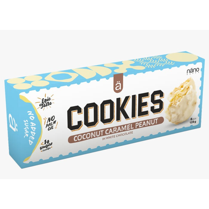 Nanosupps Coconut-Caramel Peanuts Cookies 128G | Protein Snacks Nanosupps Coconut-Caramel Peanuts Cookies 128G | Protein Snacks