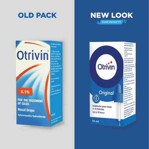 Otrivin Adult Nasal Drops Relieves Allergy - 10 Ml