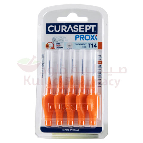 Buy Curasept Proxi T14 Orange Interdental Brush 5 PC Online - Kulud Pharmacy