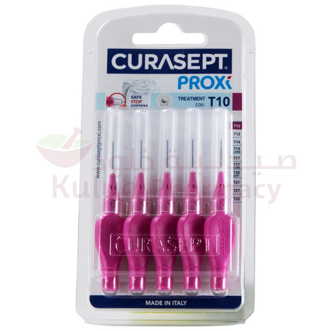 Buy Curasept Proxi T10 Fuxia Interdental Brush 5 PC Online - Kulud Pharmacy