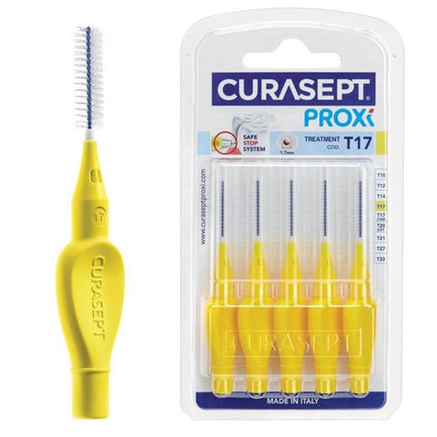 Buy Curasept Proxi T17 Yellow Interdental Brush 5 PC Online - Kulud Pharmacy