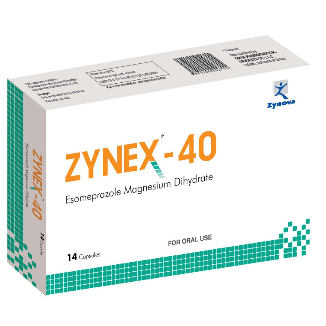 Zynex Tablet 40 Mg 14 PC | Kulud Pharmacy