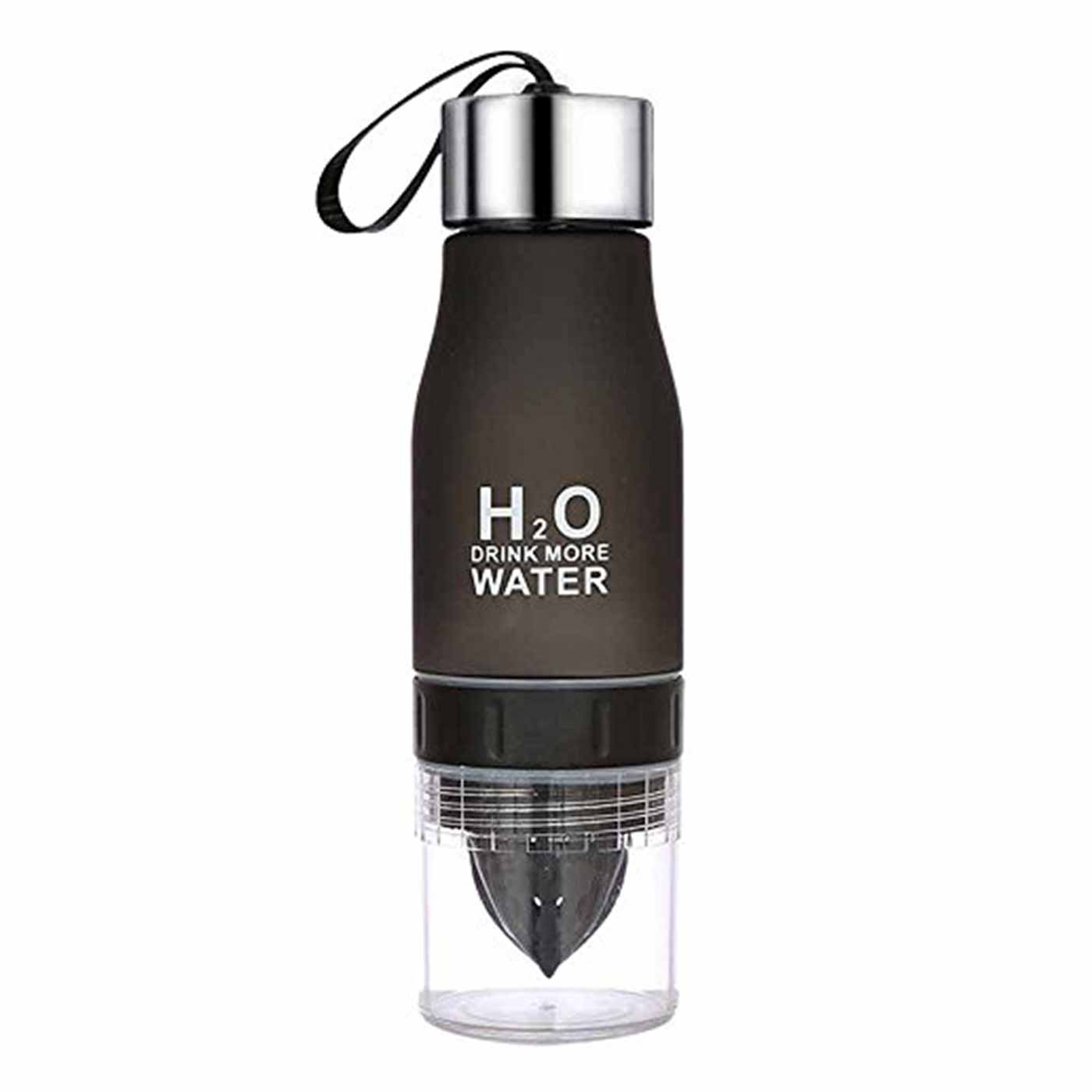 H2O Black Water Bottle 1 PC | Shaker Bottles H2O Black Water Bottle 1 PC | Shaker Bottles