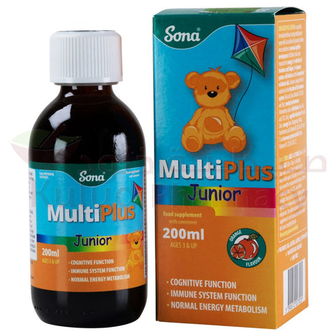 Buy Sona Multiplus Junior Syrup 200 ML Online - Kulud Pharmacy