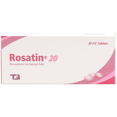 Buy Rosatin Tablet 20 Mg 30 Tab Online - Kulud Pharmacy