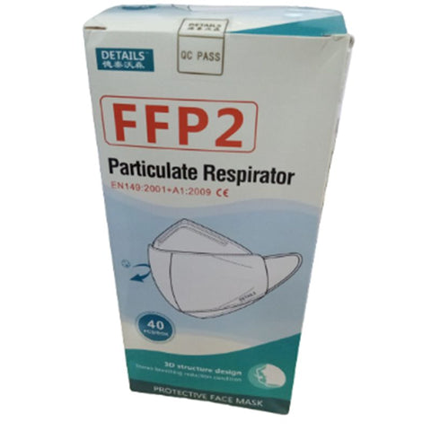 Buy Ffp2 Particulate Respiratory Kn95 Face Mask 40 PC Online - Kulud Pharmacy