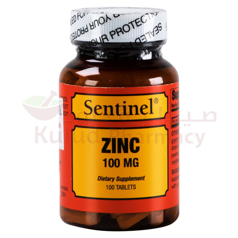 Sentinel Zinc Tablet 100 Mg 100 PC | Kulud Pharmacy