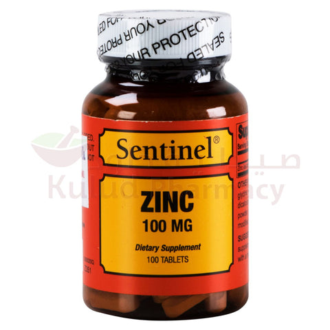Buy Sentinel Zinc Tablet 100 Mg 100 PC Online - Kulud Pharmacy