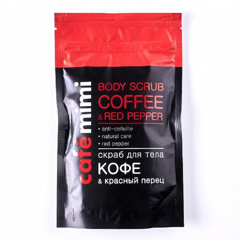 Buy Cafe Mimi Coffee And Red Pepper Body Scrub 150 GM Online - Kulud Pharmacy