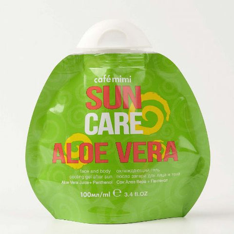 Buy Cafe Mimi Cooling For Face And Body Aloe Vera Gel 100 ML Online - Kulud Pharmacy