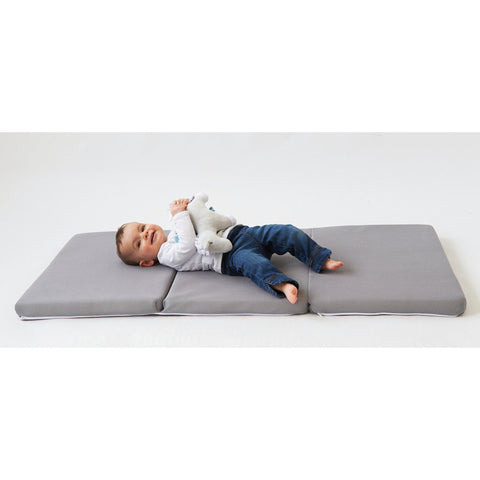 Air+ Foldable Travel Mattress - 120 X 60 X 4 Cm (Grey)