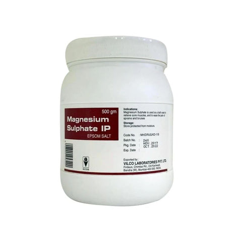 Buy Vilcolab Magnesium Sulphate (Epsom Salt) Powder 500 GM Online - Kulud Pharmacy