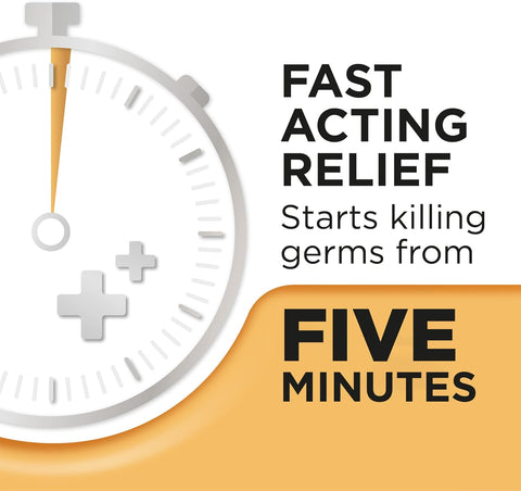 Strepsils Warm Ginger, Fast Effective Relief from the Symptoms of Sore Throats, 16 Lozenges