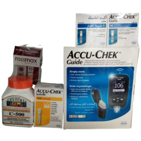 Buy Accu Chek Guide New Mega Pack Promotion 1 KT Online - Kulud Pharmacy