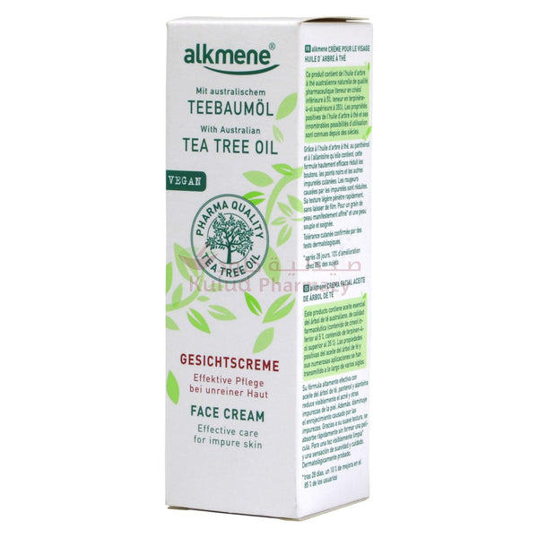 Alkmene With Tea Tree Oil Vegan Face Cream 50 ML | Kulud Pharmacy