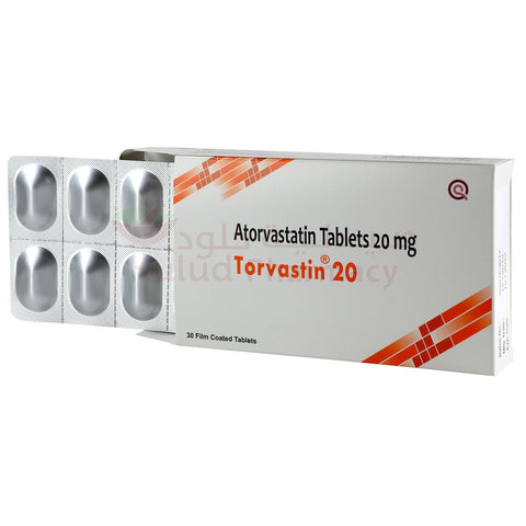 Buy Torvastin Tablet 20 Mg 30 PC Online - Kulud Pharmacy