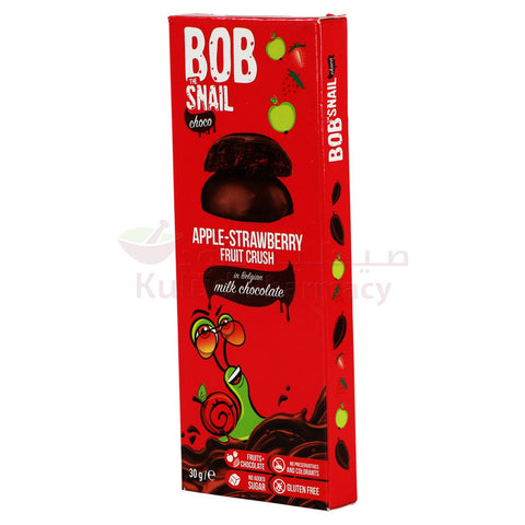 Buy Fruit Sweet Apple Strawberry M Chocolate Tm Bob Snail Candy 30 GM Online - Kulud Pharmacy