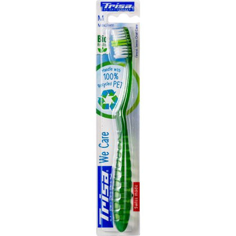 Buy Trisa We Care Medium Toothbrush 1 PC Online - Kulud Pharmacy