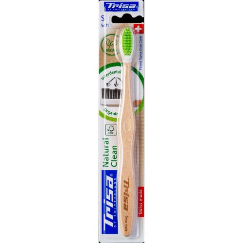 Trisa Natural Clean Soft Toothbrush 1 PC | Toothbrushes Trisa Natural Clean Soft Toothbrush 1 PC | Toothbrushes