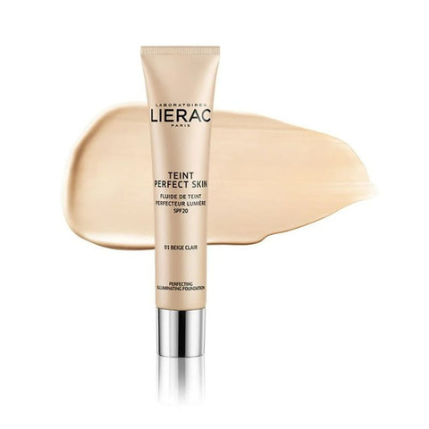 Buy Lierac Teint Perfect Skin 01 Light Beige Foundation 10 Tab Online - Kulud Pharmacy