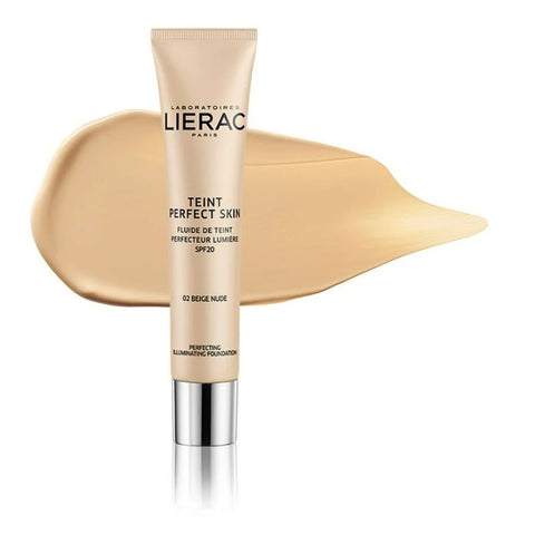 Buy Lierac Teint Perfect Skin 02 Beige Nude Foundation 10 Tab Online - Kulud Pharmacy