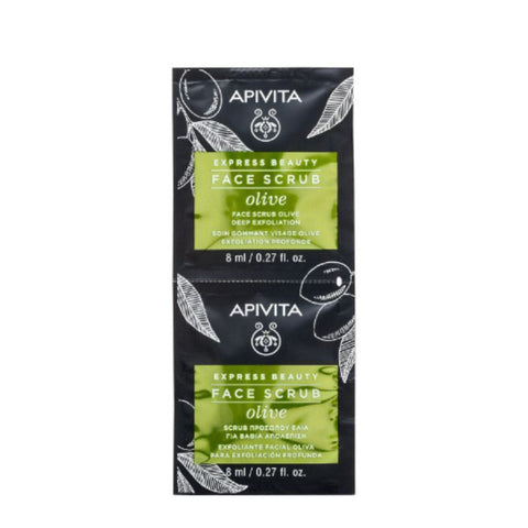 Buy Apivita Express Exfoliating Olive 2X8Ml Cream 2 PC Online - Kulud Pharmacy