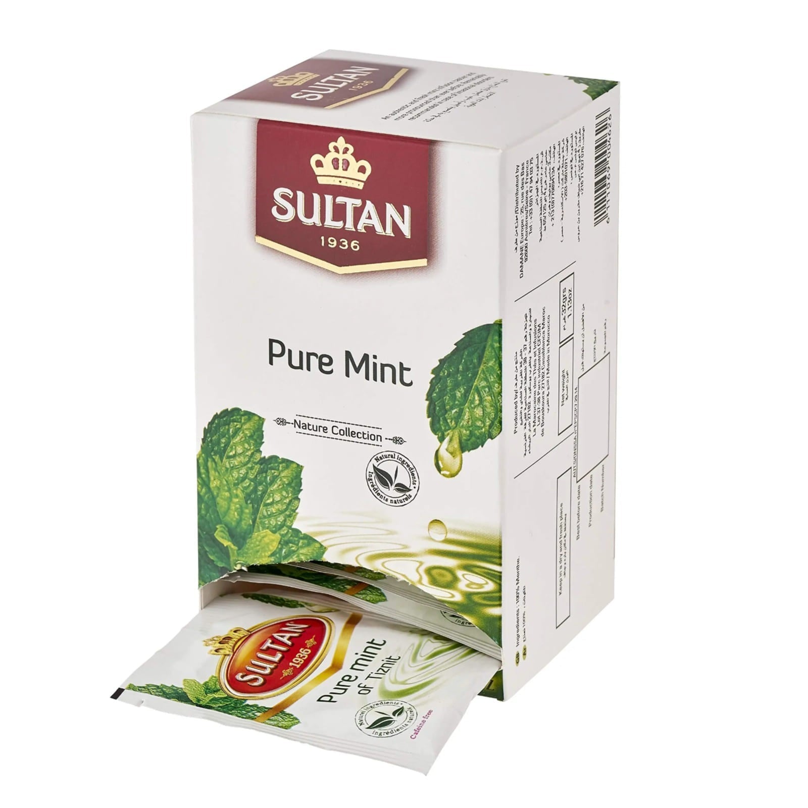 Sultan Tea Pure Mint 20 tea bags x 1.6 gr | Kulud Pharmacy
