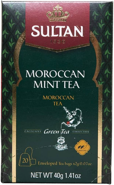 Sultan Tea Moroccan Mint Tea 20 Tea Bags x 2gr | Kulud Pharmacy