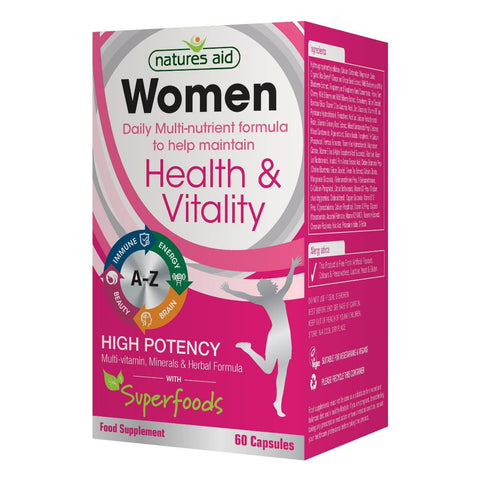 Buy NatureS Aid Women Multivitamins Capsule 60 CAP Online - Kulud Pharmacy